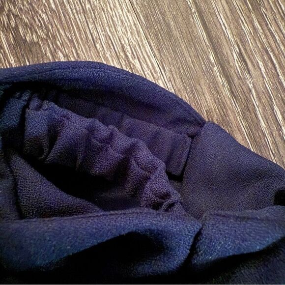 Vera Wang Navy Off Shoulder Dress - Picture 5 of 6